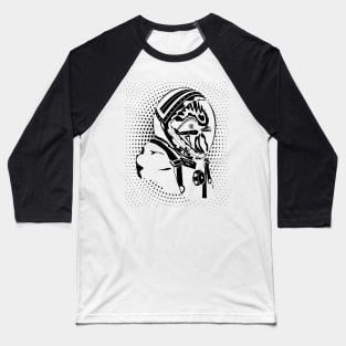 Chicken Spaceman, Retro Style Baseball T-Shirt